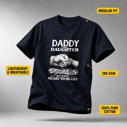 Dad Daughter crew neck T-Shirt