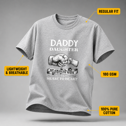 Dad Daughter crew neck T-Shirt