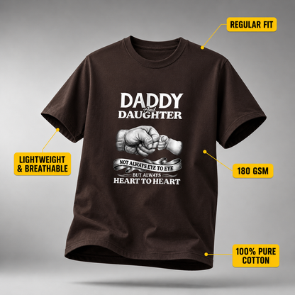 Dad Daughter crew neck T-Shirt